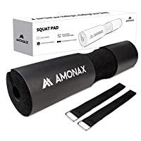 Amonax almohadilla barra gimnasio protector- Cuello y Hombros protección Almohadilla para Sentadillas y Empuje de Cadera…